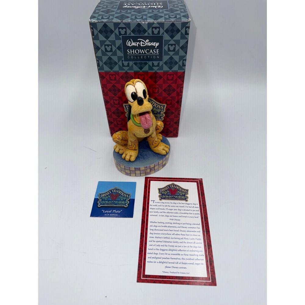 Disney Traditions Jim Shore Loyal Pluto‎ Figurine 4009256 Showcase Collection
